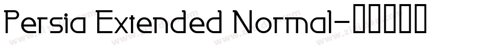 Persia Extended Normal字体转换